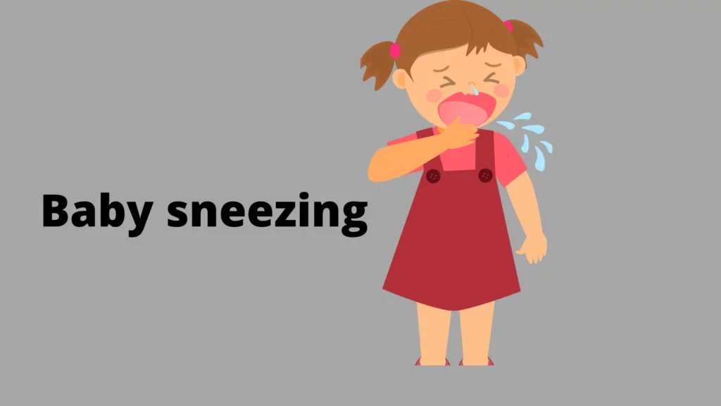 Newborn sneezing

